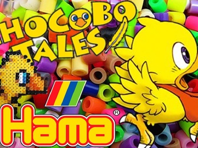 Chocobo hama beads time lapse - tutorial. como hacer chocobo en hama beads