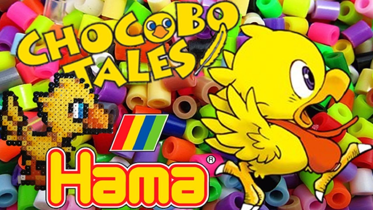 Chocobo hama beads time lapse - tutorial. como hacer chocobo en hama beads