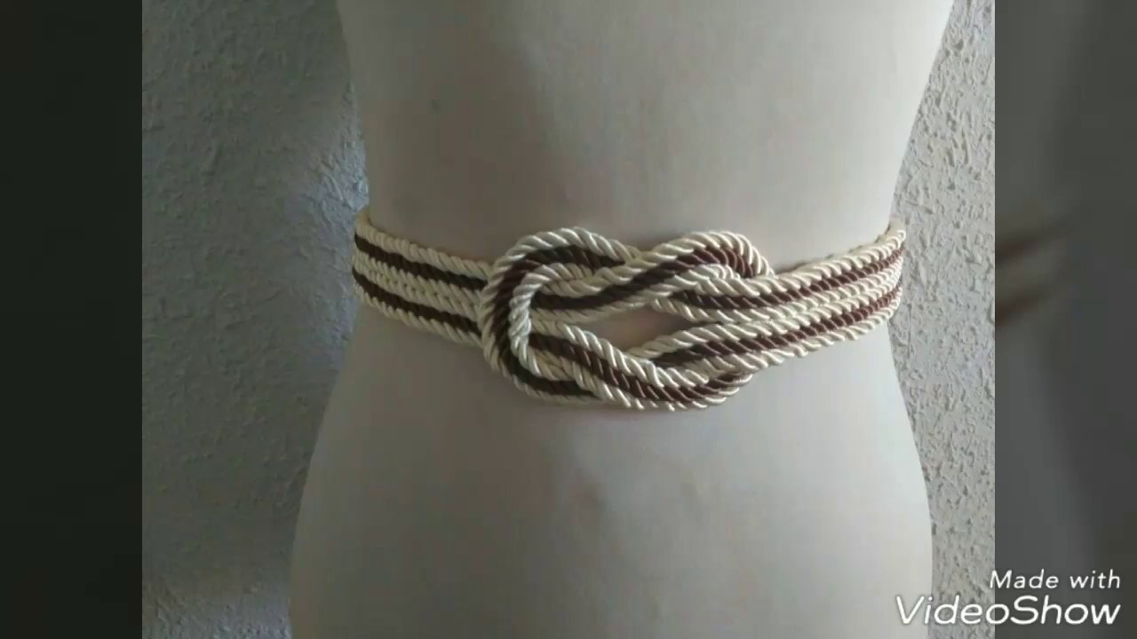 Cinturón cuerda de seda, tutorial muy facil, como hacerlo dye