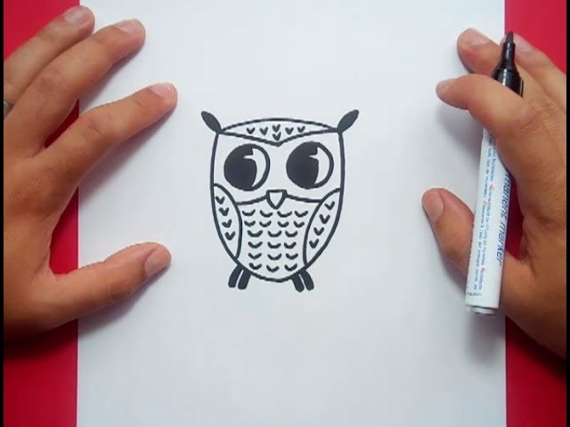 Como dibujar un buho paso a paso 4 | How to draw a owl 4