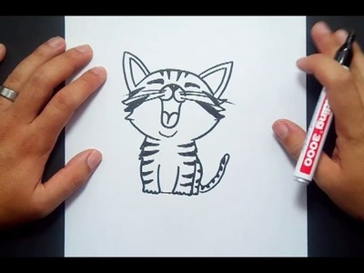 Como dibujar un gato paso a paso 28 | How to draw a cat 28