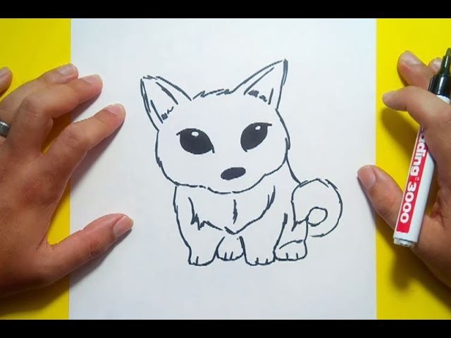 Como dibujar un perro paso a paso 40 | How to draw a dog 40