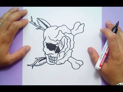 Como dibujar una calavera paso a paso 19 | How to draw a skull 19