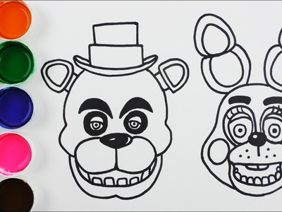 Cómo Dibujar y Colorear a Freddy  - Dibujos Para Niños - Learn Colors. FunKeep