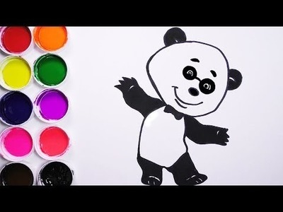 Como Dibujar y Colorear Un Oso De Arco Iris - Dibujos Para Niños - Learn Draw