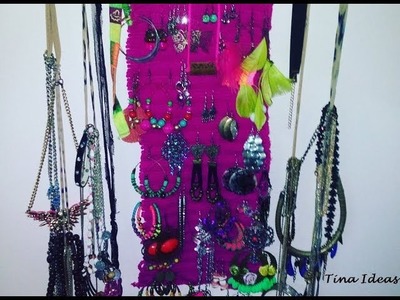 Cómo hacer un Organizador - Exhibidor de Bijouterie. Tutorial super fácil - rapido - económico.
