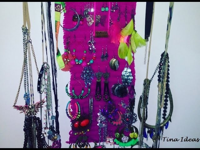 Cómo hacer un Organizador - Exhibidor de Bijouterie. Tutorial super fácil - rapido - económico.