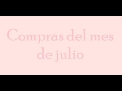Compras del mes de julio. Scrapbooking.