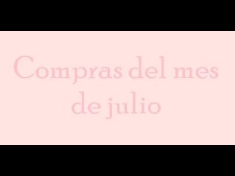 Compras del mes de julio. Scrapbooking.