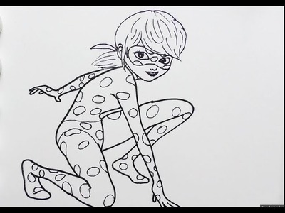 Dibuja y Colorea Ladybug Miraculous de Arco Iris - Dibujos Para Niños - Learn Colors