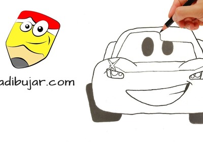 Dibujos Cars 3 Disney: Como dibujar a Rayo McQueen emoji blitz paso a paso