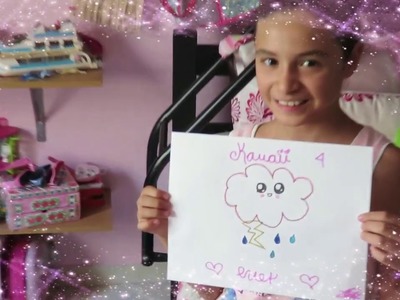 Dibujos Kawaii - Nube - con trueno