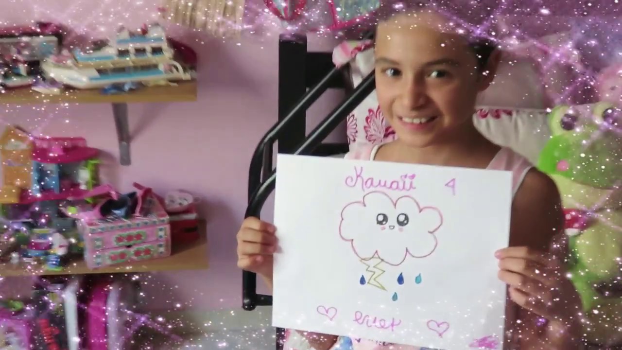 Dibujos Kawaii - Nube - con trueno