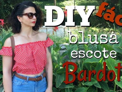 DIY: costura fácil. Blusa escote Bardot. eneModa.