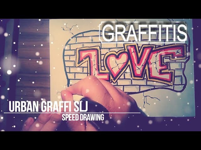 How to draw graffiti | como hacer dibujos de amor