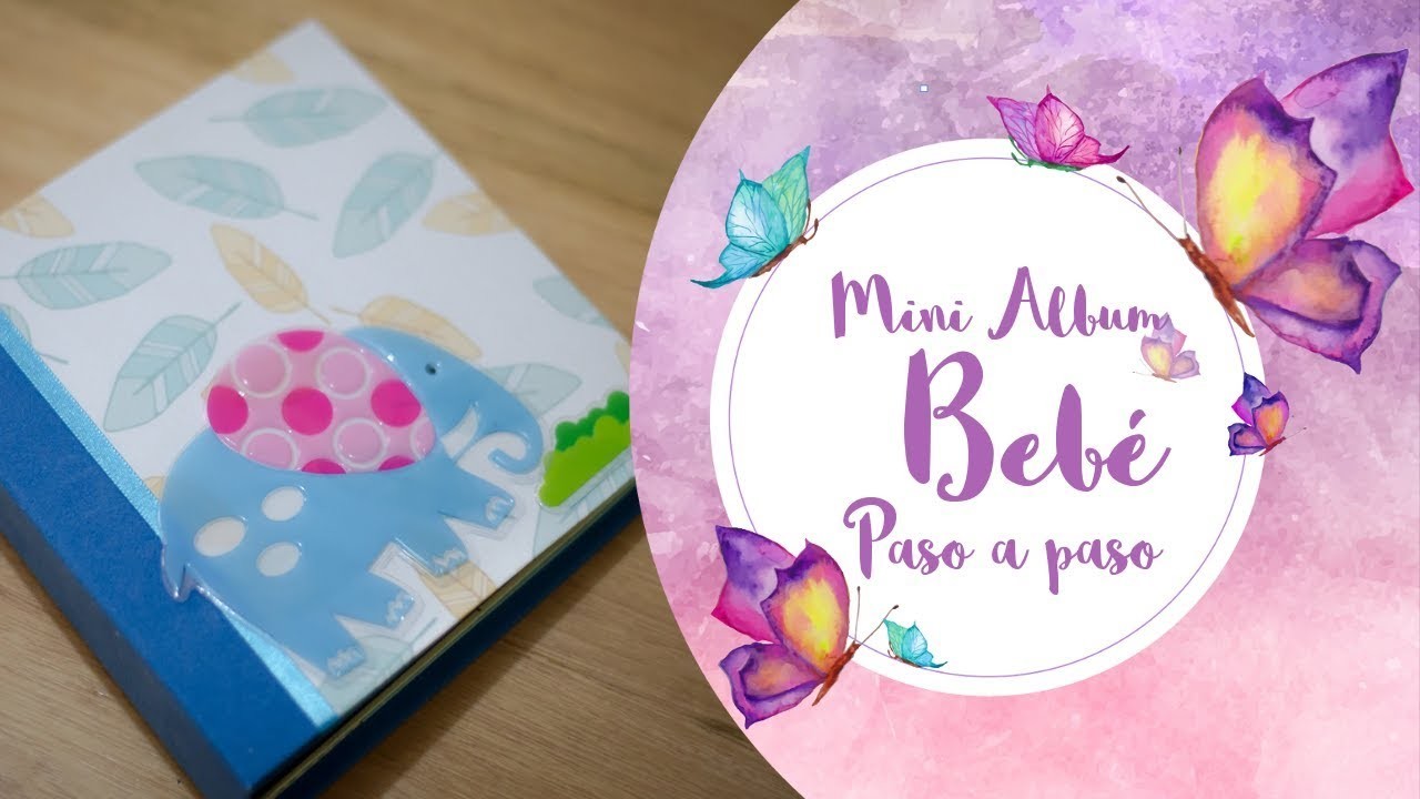 Mini Album de bebe paso a paso. Baby Scrapbook minialbum