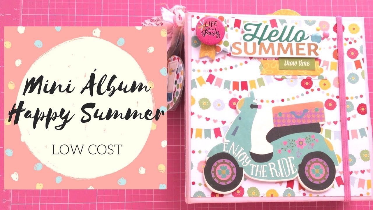Mini Álbum Happy Summer | Low Cost | Scrapbooking