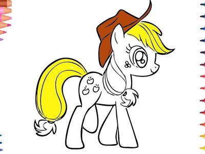 My Little Pony | Mi Pequeño Pony | Applejack Parte 4 | Manos pequeñas Dibujos para Colorear