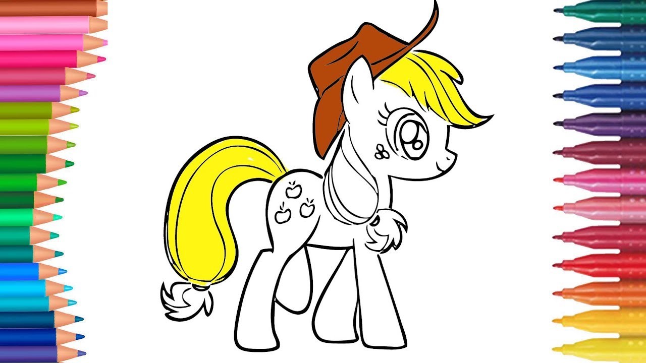 My Little Pony | Mi Pequeño Pony | Applejack Parte 4 | Manos pequeñas Dibujos para Colorear