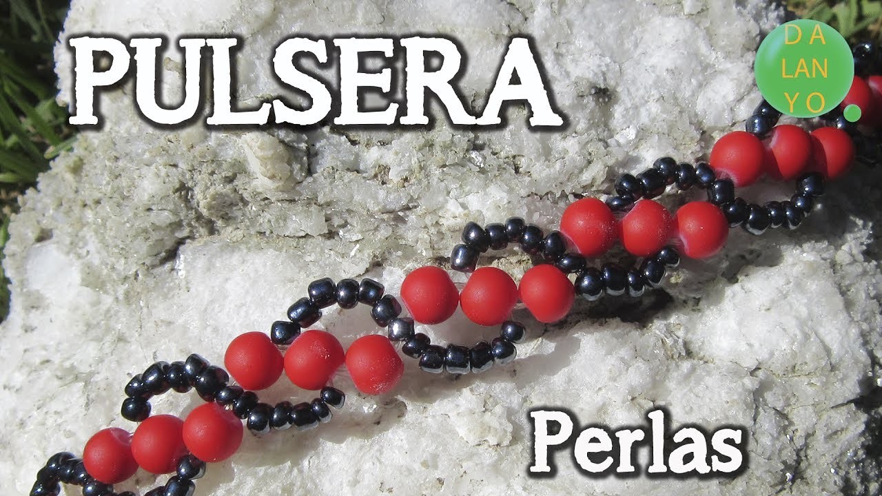 Pulsera de Perlas Rojas Tutorial How to Make Jewelry