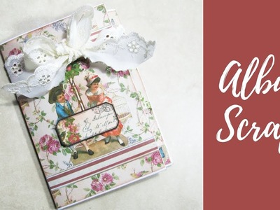 Tutorial : Album Scrapbook "Vintage Flowers"