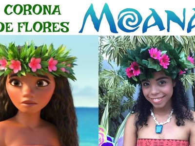 Tutorial Corona de Moana paso a paso - Corona Hawaiana de flores. Yessi