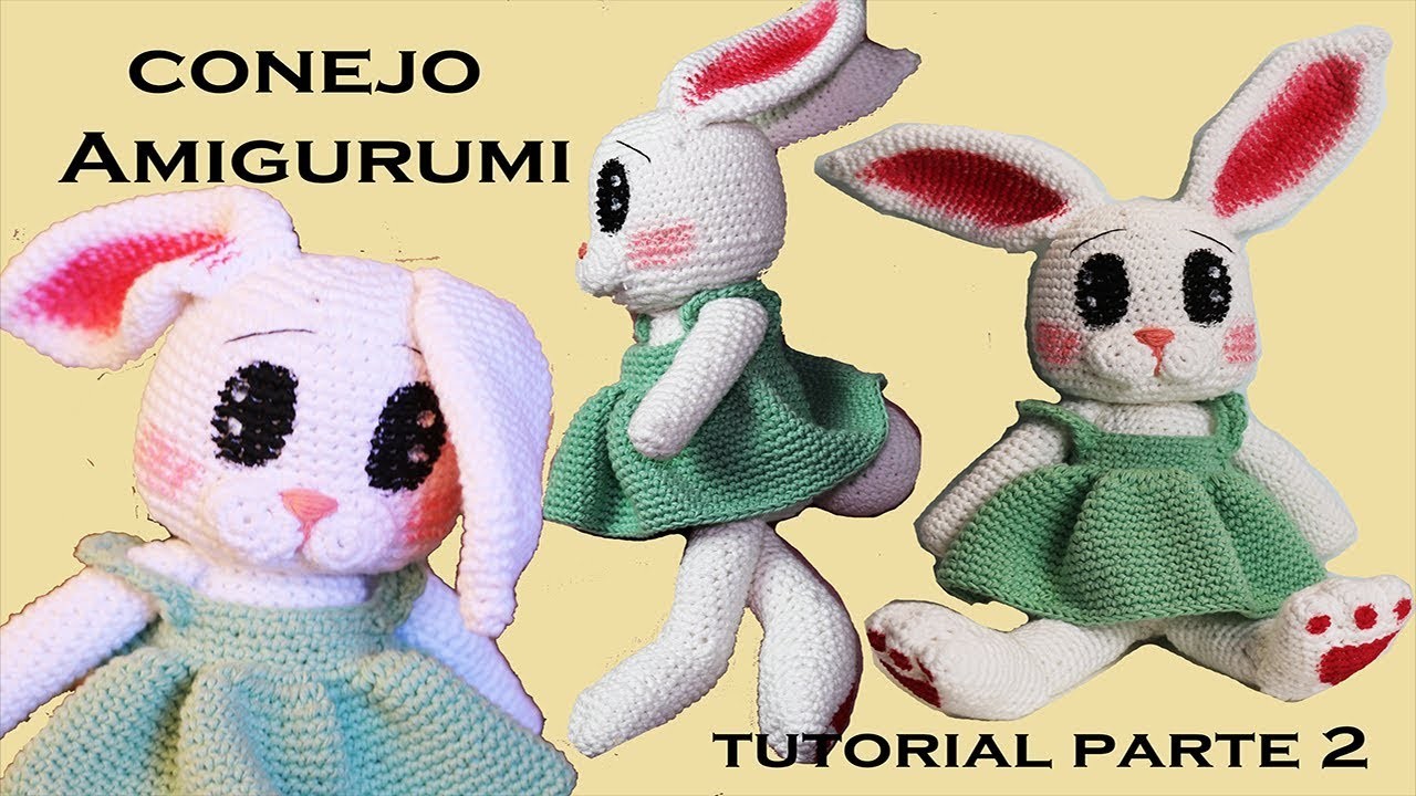 Amigurumi conejo, tutorial a crochet paso a paso 2 DIY