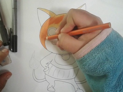Como dibujar a jibanyan.yokai watch