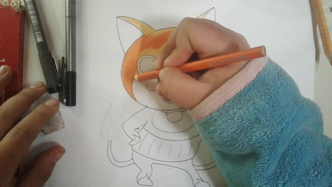 Como dibujar a jibanyan.yokai watch