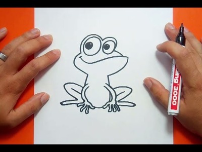 Como dibujar una rana paso a paso 8 | How to draw a frog 8