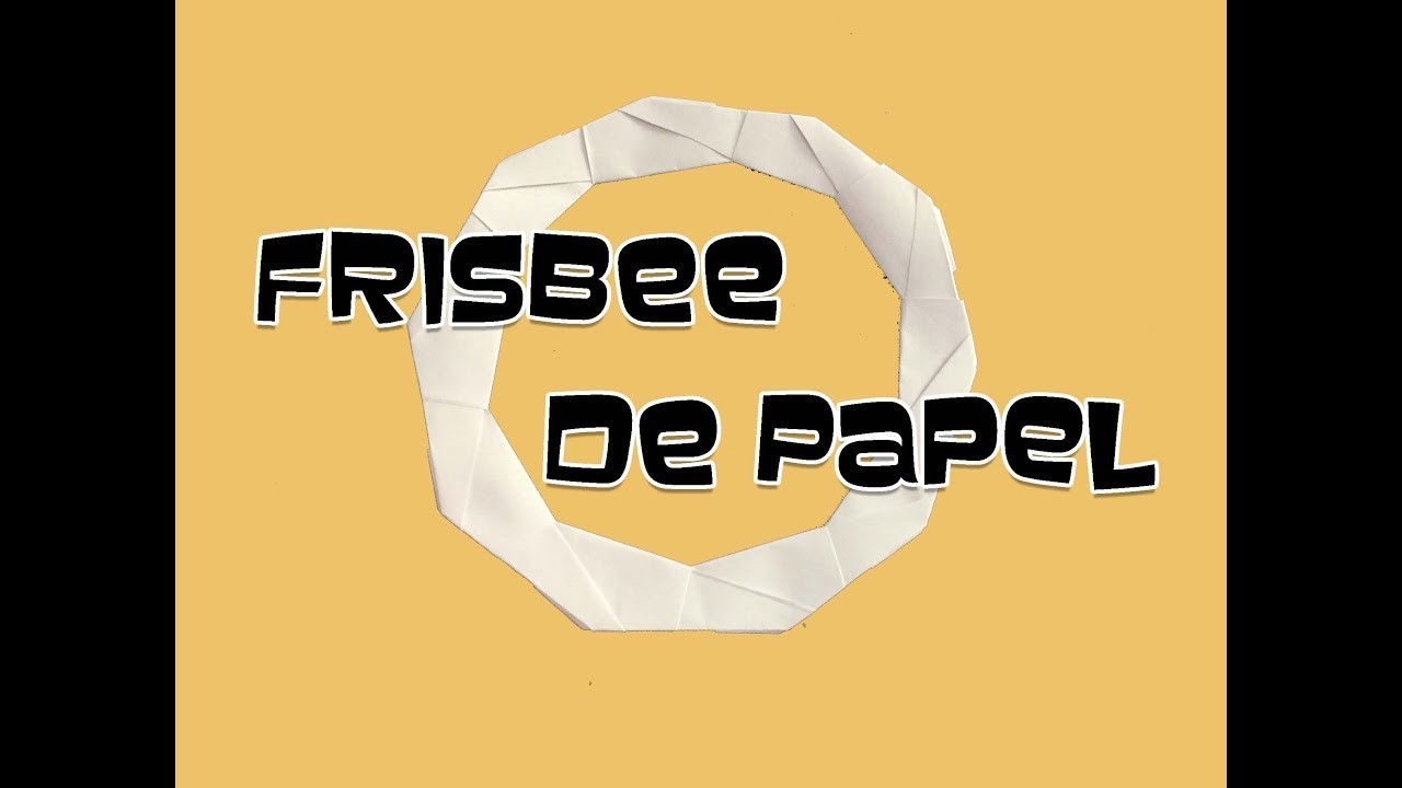 COMO HACER UN FRISBEE DE PAPEL-origami,papiroflexia