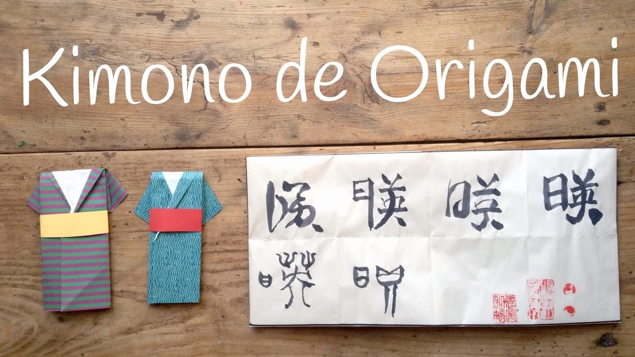 Como hacer un KIMONO japonés | ORIGAMI fácil para niños