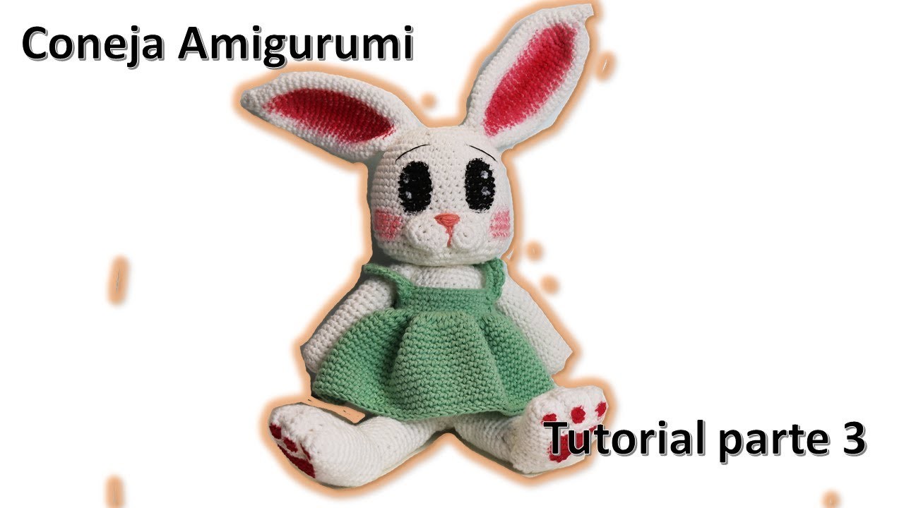 Coneja amigurumi, tutorial a crochet paso a paso 3 DIY