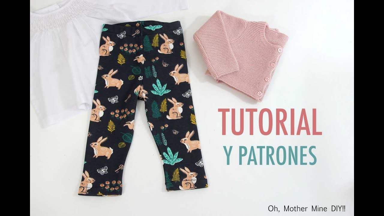 DIY Costura: Cómo hacer leggins de niñas (patrones gratis)