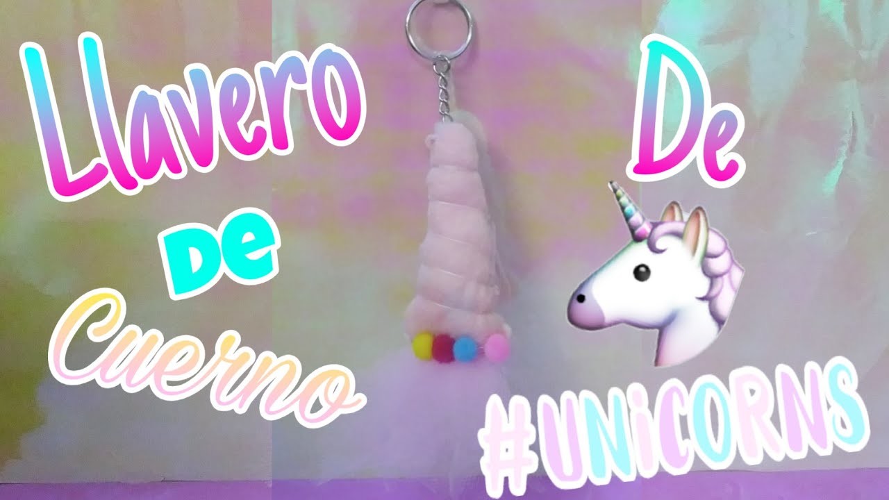 DIY llavero de cuerno de unicornio ????| Art & Craft❤