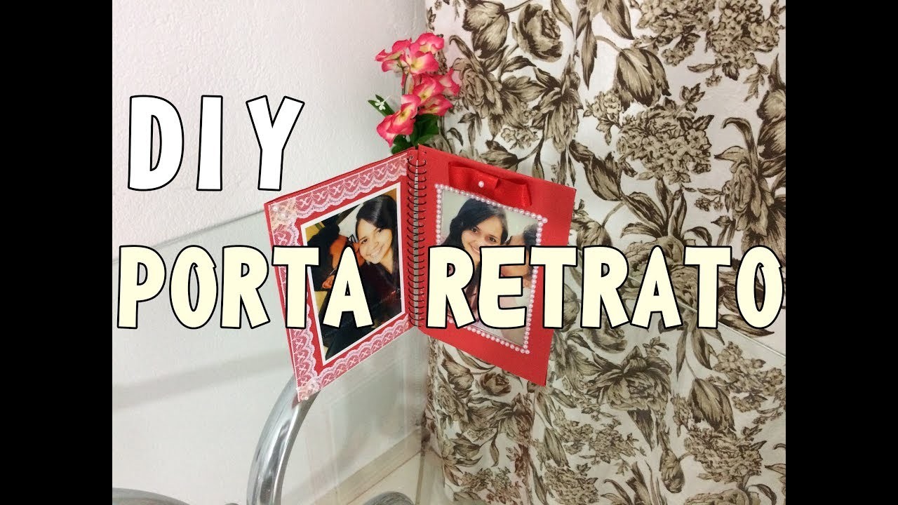 DIY- Porta retrato de capa de caderno