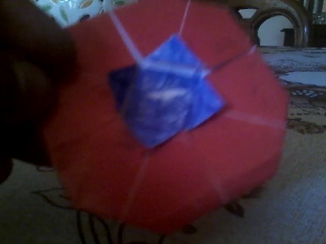 Frisbee de origami capitán América. caca flims