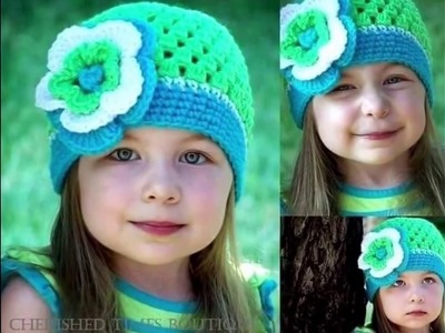 Gorro Para niño Tejido a crochet dos agujas