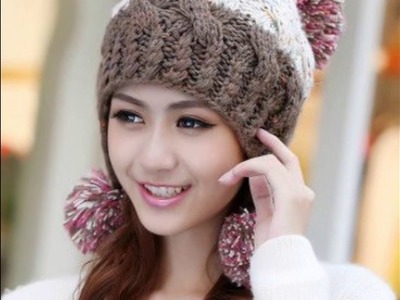 Hermosos gorros tejidos