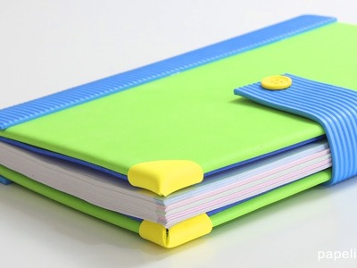 Libretas decoradas con goma eva - DIY notebooks