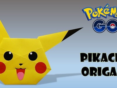 Origami pikachu (head)-pokemon origami pikachu-how to make origami pikachu-diy pikachu.
