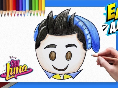Soy Luna - Como dibujar Emoji Simon - How to draw Emoji Simon