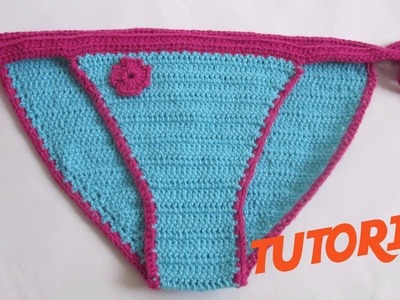 Traje de Baño -TANGA - Bikini a Crochet Paso a Paso