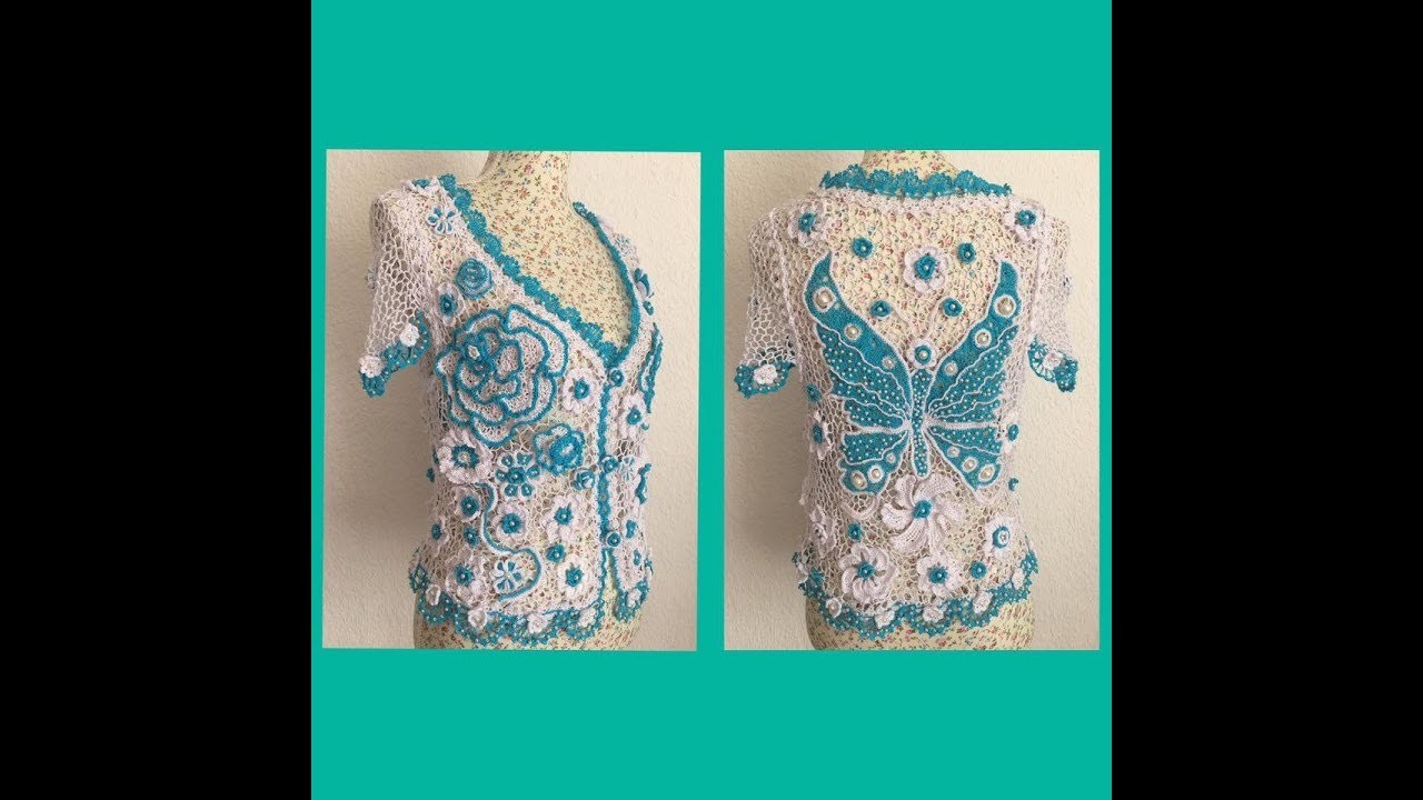 Tutorial Blusa "Alegría "???? ( mi primer Crochet irlandés ????)paso a paso