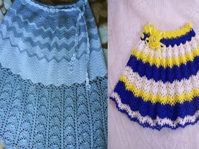 VARIADOS DISEÑOS DE FALDAS PARA NIÑAS A CROCHET