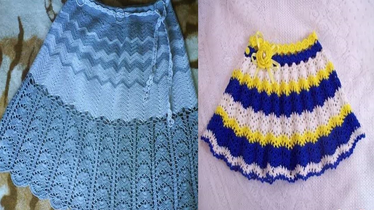 VARIADOS DISEÑOS DE FALDAS PARA NIÑAS A CROCHET