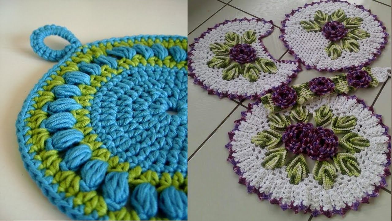 VARIADOS DISEÑOS DE TAPETES TEJIDOS A CROCHET