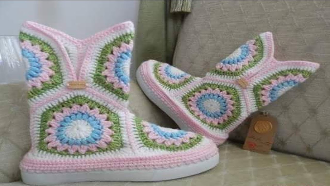 ZAPATOS 2017 tejidos a crochet para mujeres