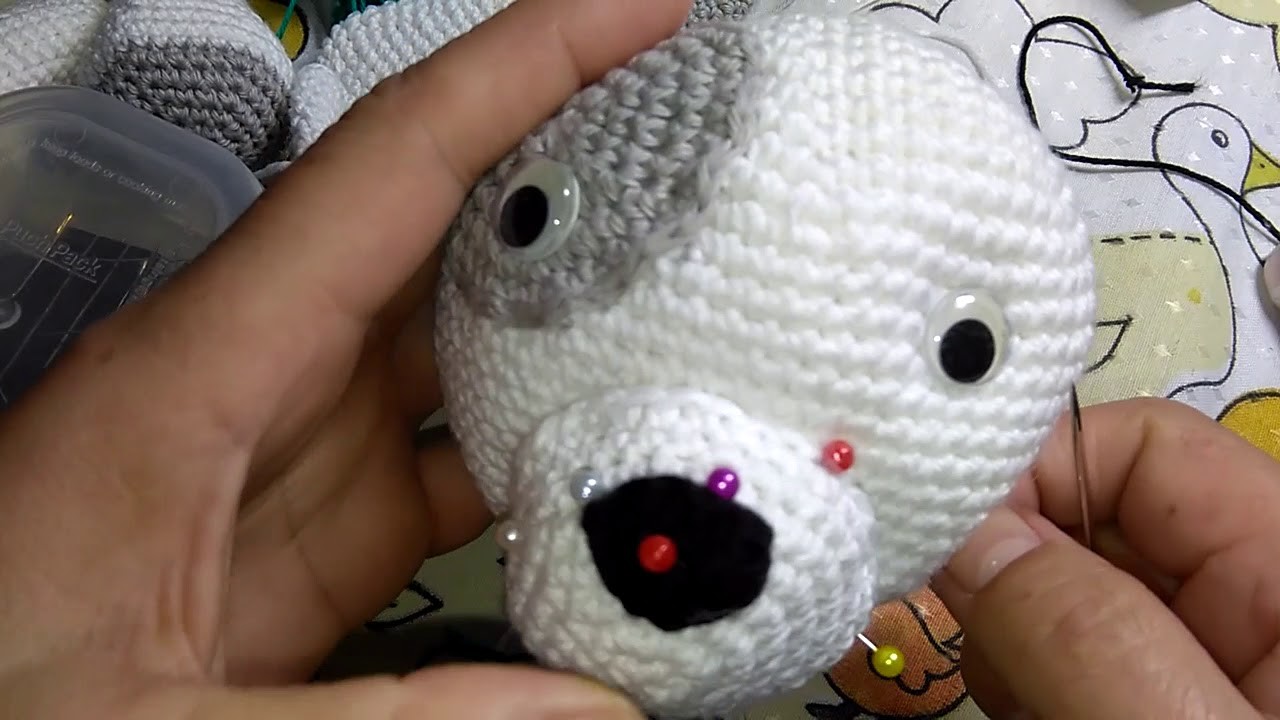 Amigurumi Cachorrinho Jack Pup part 9. Créditos Hellow Yellow Yarn. Crochet & craft by Mj Carlos