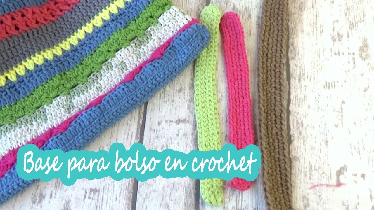 Como hacer la base de un bolso en crochet  | ganchillo fácil